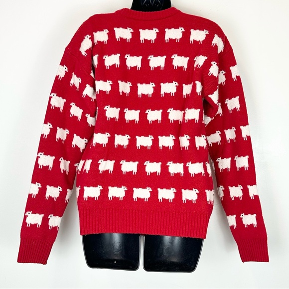 Warm & Wonderful x Rowing Blazers Princess Diana Black Sheep Wool Sweater Size S - Picture 14 of 16